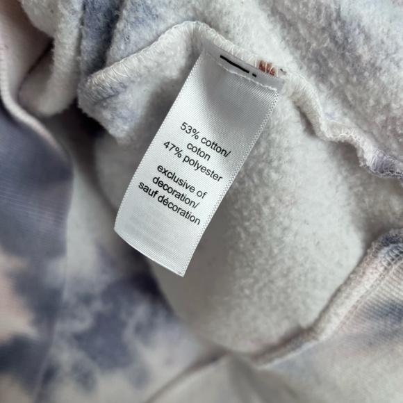 Maurices - Purple Blue Tie Dye Crew Neck Long Sleeve White Sweatshirt - 2X - Picture 11 of 13